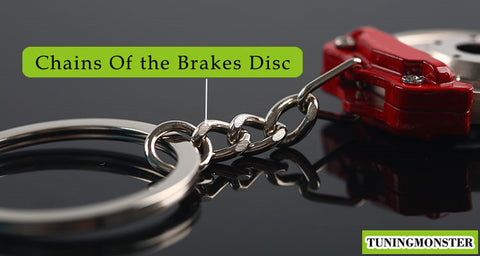 Disc Brake Calipers Shape Auto Parts Keychain