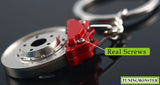 Disc Brake Calipers Shape Auto Parts Keychain