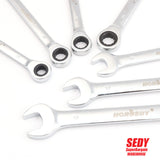 Flexible Head Ratchet Spanner Combination wrench a set Chrome Vanadium