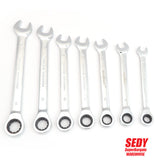 Flexible Head Ratchet Spanner Combination wrench a set Chrome Vanadium