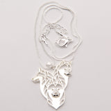 Siberian Husky Family Necklace 3D Cut Out Necklaces & Pendants