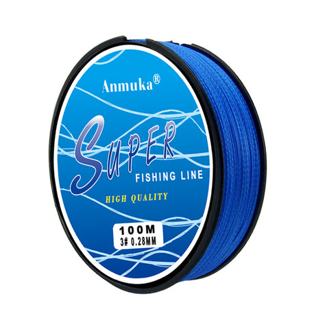 Anmuka 4 Stands 100m 10-80LB FIshing Lines Super Strong Japanese Multifilament 100% PE Braided Fishing Line