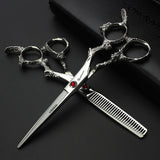 6-inch salon special hairdressing scissors black barber scissors set