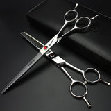 6-inch salon special hairdressing scissors black barber scissors set