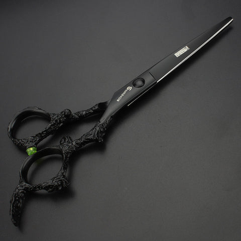 6-inch salon special hairdressing scissors black barber scissors set