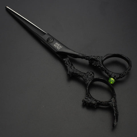 6-inch salon special hairdressing scissors black barber scissors set