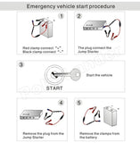 0000 Portable Car Jump Starter Power Bank with 2 USB