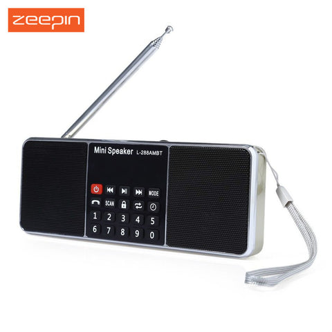 Mini Portable Rechargeable Bluetooth Wireless Speaker AM Radio FM Radio Function Support F Card USB