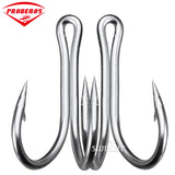 10pc 11/0# DWH401 Saltwater Fishing Hook Double Hooks Stainless Steel