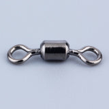 100pcs Black Silver 10.5mm Swivels