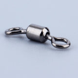 100pcs Black Silver 10.5mm Swivels