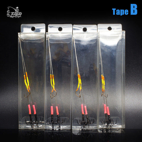 8PCS Squid Jig Hook Luminous 15cm 2.0 Umbrella Stainless Steel Fishing Cuttlefish Shrimp Squid Octopus Inkfish Calamary Bait