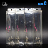 8PCS Squid Jig Hook Luminous 15cm 2.0 Umbrella Stainless Steel Fishing Cuttlefish Shrimp Squid Octopus Inkfish Calamary Bait