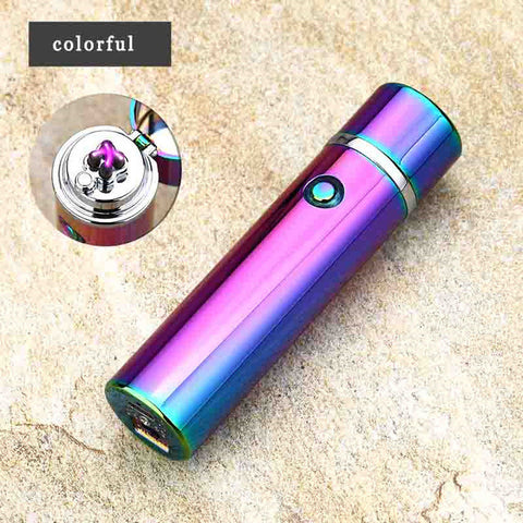 USB Electric cigarette cigar lighter Double Dual Arc Flameless Rechargeable Windproof