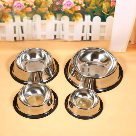 4 Sizes Stainless Steel Dog Bowls