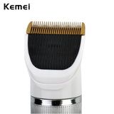 110V-220V Include Battery Titanium Blade Kemei Professional Hair Trimmer Electric Hair Clipper Cutting Machine Shearer -A5758