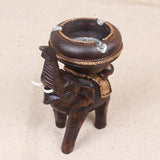 Big sales creative  Art furnishing article Retro Thai style DIY elephant unique wooden Ashtray home decoration Free shipping