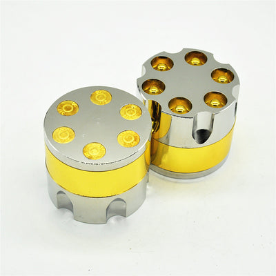 Bullet Shape 3 Part Zinc Alloy Metal Herb Grinder