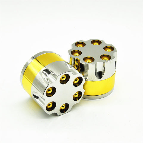 Bullet Shape 3 Part Zinc Alloy Metal Herb Grinder