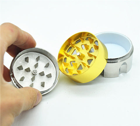 Bullet Shape 3 Part Zinc Alloy Metal Herb Grinder