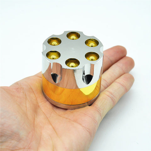 Bullet Shape 3 Part Zinc Alloy Metal Herb Grinder