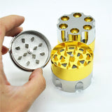 Bullet Shape 3 Part Zinc Alloy Metal Herb Grinder