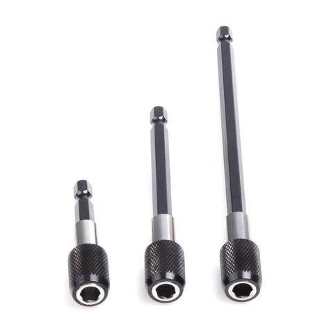 3pcs Screw Bit Holder Magnetic Bit Socket Extension Bar Quick Releasel 60mm 100mm 150m