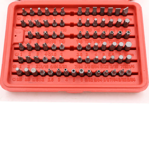 Screwdriver for Phone Watch Laptops Tamper Proof Hex Phillips Slotted Tri Wing Star Screw Driver Bit 100pcs/set