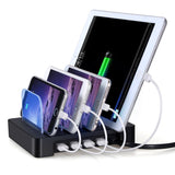 Universal 4 Ports USB Hub Multi Device Charging Station quick Charger Docking 24W