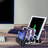 Universal 4 Ports USB Hub Multi Device Charging Station quick Charger Docking 24W