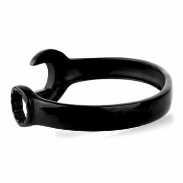 Black Stainless Steel Steampunk Cool Punk Wrench Mechanic Spanner Bangle