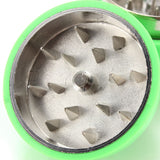 3 Layers Bowling Shaped Plastic Shell Herb Spice Grinder