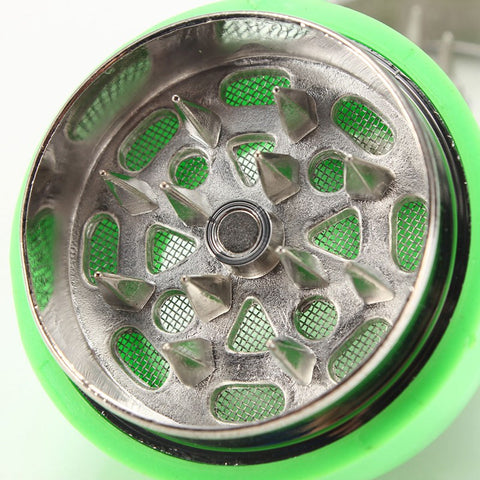 3 Layers Bowling Shaped Plastic Shell Herb Spice Grinder