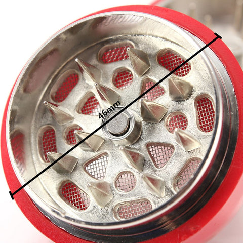 3 Layers Bowling Shaped Plastic Shell Herb Spice Grinder