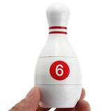 3 Layers Bowling Shaped Plastic Shell Herb Spice Grinder