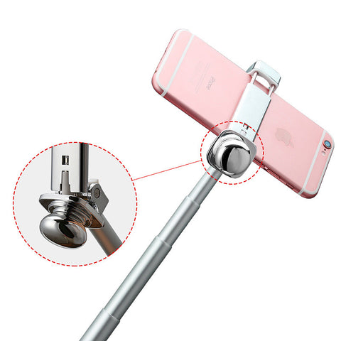 Universal Mini Monopod with Bluetooth Remote Shutter Girly Lipstick Design Selfie Stick