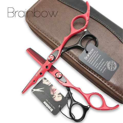 Brainbow 6.0 'Japan Hairdressing Scissors Hair Cutting Thinning Scissors Set Barber Shears