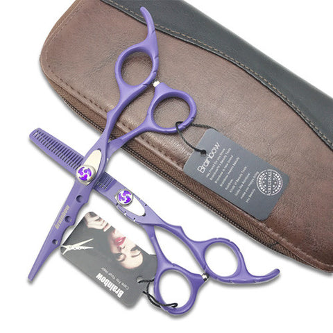 Brainbow 6.0 'Japan Hairdressing Scissors Hair Cutting Thinning Scissors Set Barber Shears