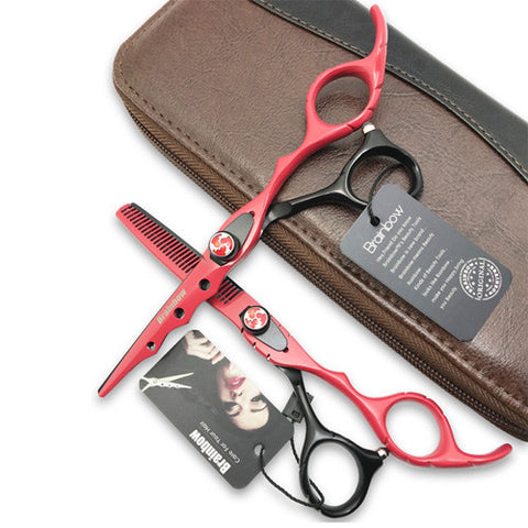 Brainbow 6.0 'Japan Hairdressing Scissors Hair Cutting Thinning Scissors Set Barber Shears