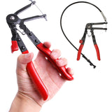 Flexible Wire Long Reach Hose Clamp Plier Car Fuel Oil Water Pipe Repairing Tool