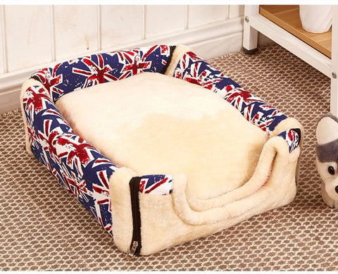 Dog House Nest With Mat Foldable Pet Dog Bed Cat Bed House Small Medium Dogs