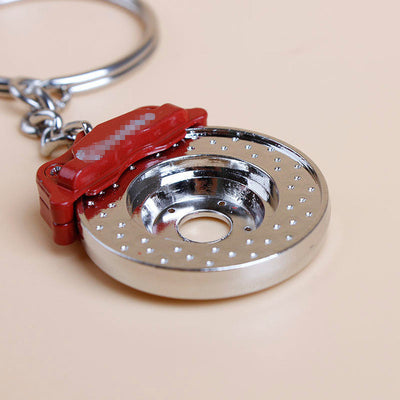 Disc Brake Calipers Shape Auto Parts Keychain