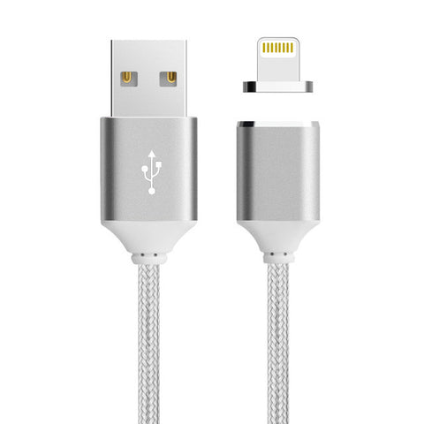 Magnetic Cable Fast Charging USB Cable for Lightning iphone 5 5s 6 6s 7 1M Nylon Magnet Charger For Mobile Phone Cables