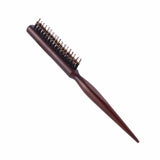 Professional Salon Hair Comb Wood Handle Natural Fake Hair Brush Fluffy Comb