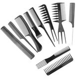 Professional Hair Combs Barber Comb Brushes Anti-static 10pcs