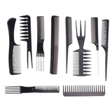 Professional Hair Combs Barber Comb Brushes Anti-static 10pcs