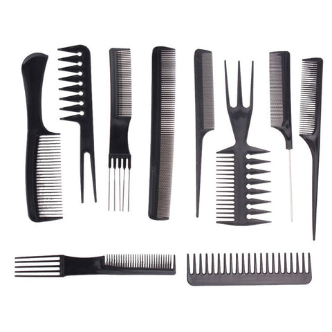 Professional Hair Combs Barber Comb Brushes Anti-static 10pcs