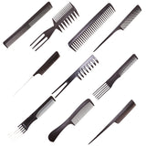 Professional Hair Combs Barber Comb Brushes Anti-static 10pcs