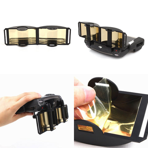 Mavic Pro Extend Controller Transmitter Signal Booster & Monitor Sun Cover Hood for DJI Mavic Pro