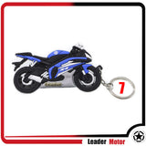 YAMAHA HONDA SUZUKI KAWASAKI HARLEY Z800 YZF-R6 Model Motorcycle Accessories Cool Rubber Keychain